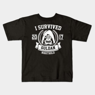 I Survived Guldan - Nighthold Raid Kids T-Shirt